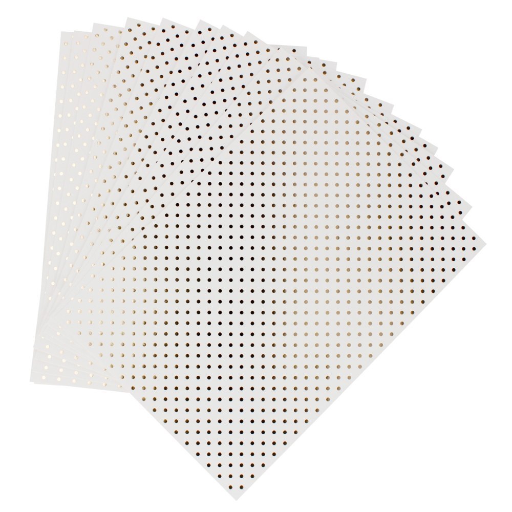 DECORATIVE CARDBOARD A4 190 G GOLDEN DOTS GALLERY OF PAPER PACK OF 10 PCS. ARGO 208932 ARGO